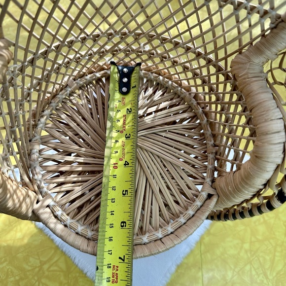 Vintage Boho Peacock Fan Chair for Doll or Plant Stand - Picture 11 of 14